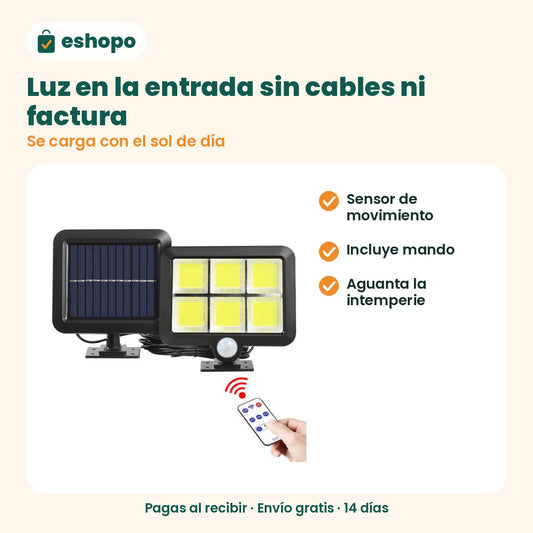 Aplique Solar LED de Pared