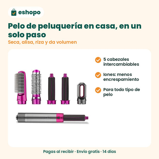 Cepillo Secador y Moldeador 5 en 1